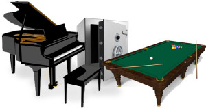 flytta piano och andra tunga föremål